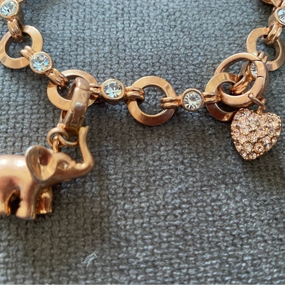 Fossil Rose Gold Charm Bracelet - Picture 2 of 8